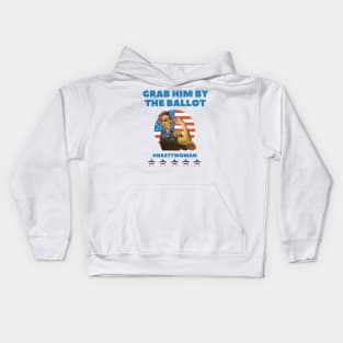 Grab him by the ballot - Im with her - Nasty Women Kids Hoodie